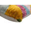 Coussin en velours abstrait
