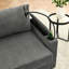 Velours côtelé gris avec rangement, siège de détente confortable et porte-gobelets en gris, expérience confortable
