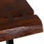 Table de bout Latonia avec plateau en bois massif et pieds en métal noir