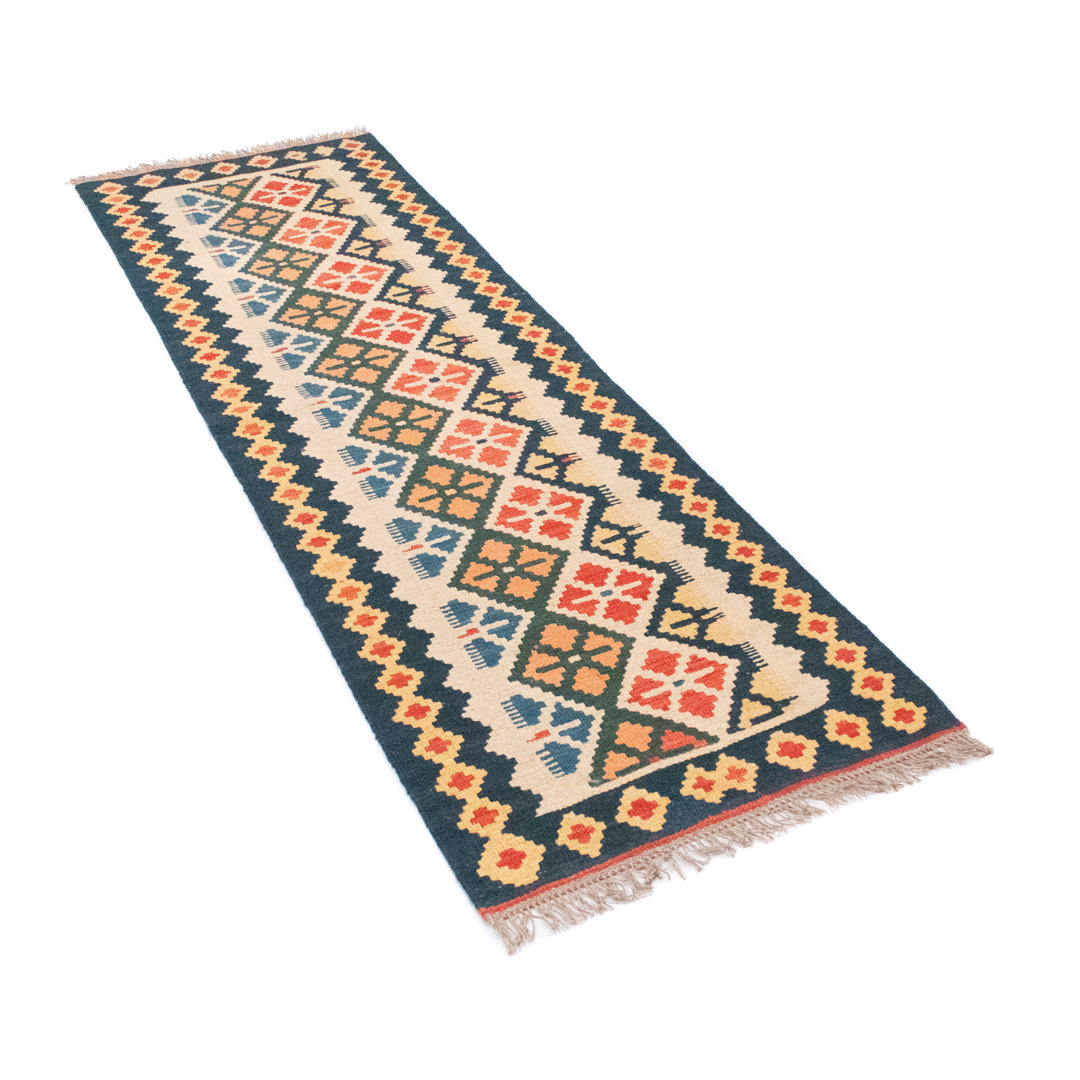 Handmade Kilim Wool Beige Indoor/Outdoor Rug