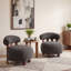 Set of 2 Accent Chairs, Boucle Fabric Wood Frame, Modern Home Lounge