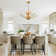 Damijan 30" Modern Firefly Chandelier 7 - Light Dimmable with Hanging Chain