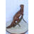 Nifao Collection Bronze Statue of a Mongoose Climbing a Tree Branch 24" x 12" x 20"H