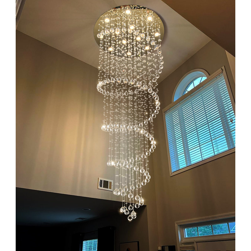 Lustre Glam, Doré, H 118 po x l 31,5 po x P 31,5 po, 12