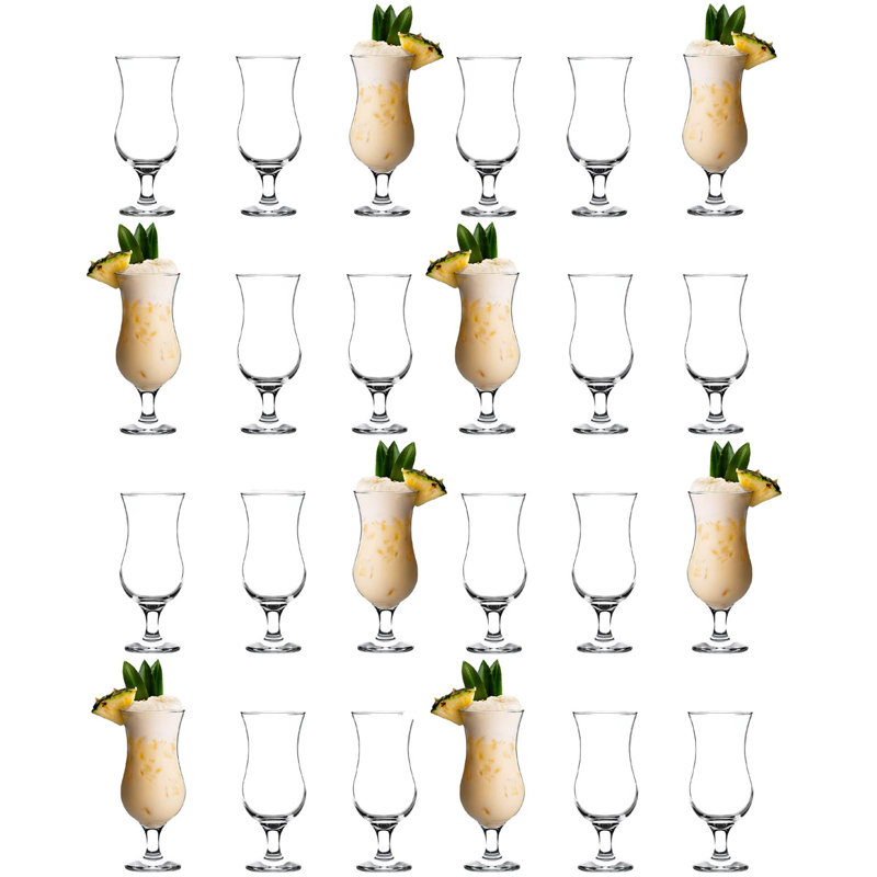 390ml Hurricane Glass Set