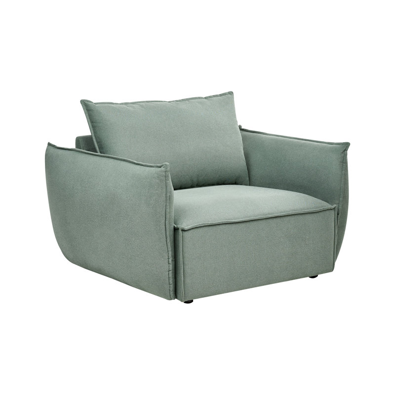 KUNES Upholstered Armchair, Light Green