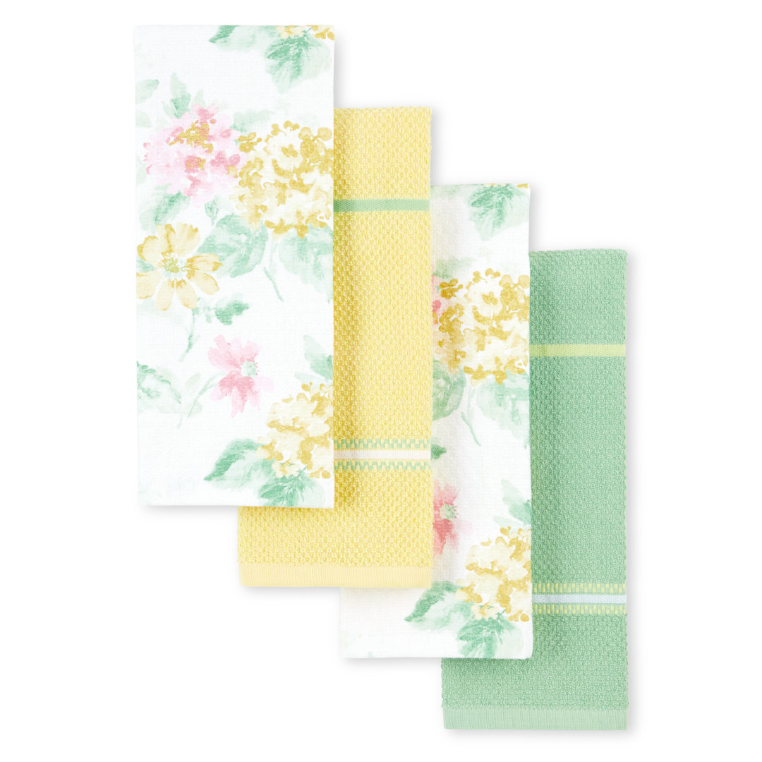 Martha Stewart Amber Floral Kitchen Towel Set 4-Pack Martha Stewart 