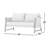 Naomie Acacia Rope Wicker Patio Loveseat
