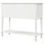 Console avec buffet et tablette inférieure, armoire de rangement en bois / verre Farmhouse-799070676