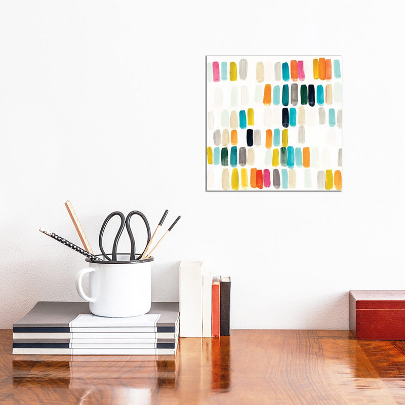 Bright Swatches II by June Erica Vess - Wrapped Canvas Gallery-Wrapped Canvas Giclée, Wrapped Canvas, 30.48 cm H x 30.48 cm W