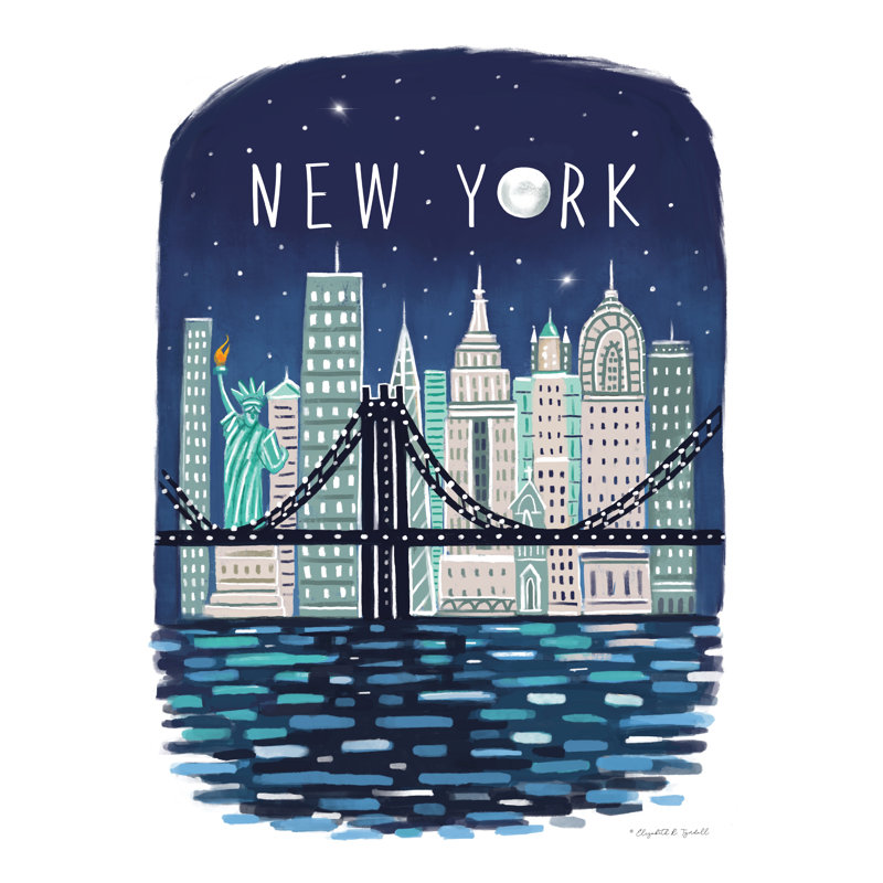 New York par Elizabeth Tyndall, H 48 po x l 32 po