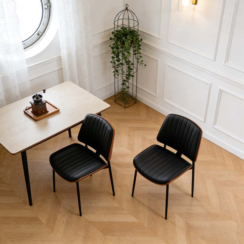 Ensemble de chaises de salle à manger, Noir