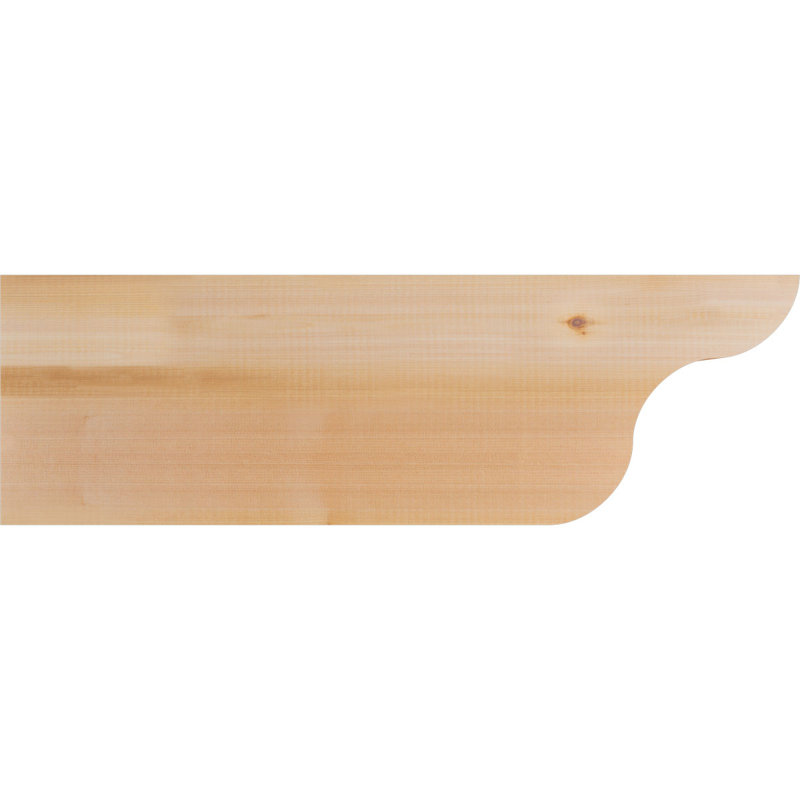 Queue de chevron lisse Carmel, Cèdre rouge de l'Ouest, H 10 po x l 3 1/2 po x L 32 po
