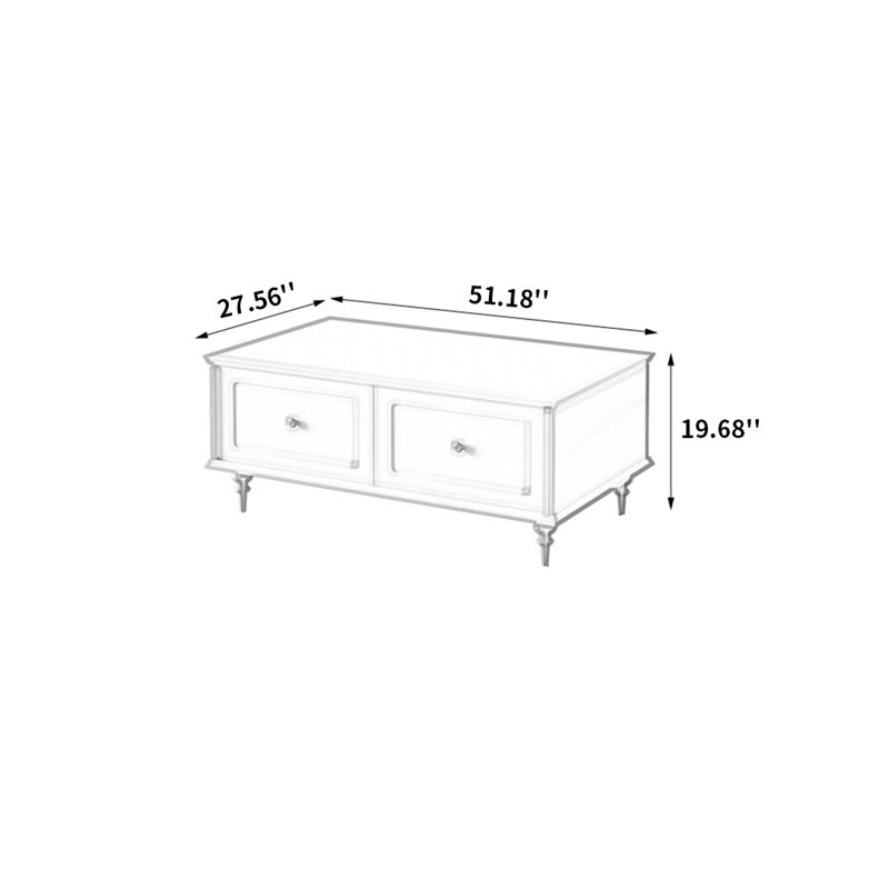 Table basse en bois de bouleau