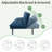 Futon Sofa Bed With Foam & Removable Armrests - 2-4 Seater-966240061