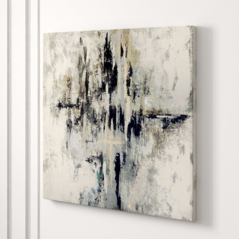 Positive Charge Print by Lillie Barlow, 40" H x 40" W x 1.5" D, Knife Gel