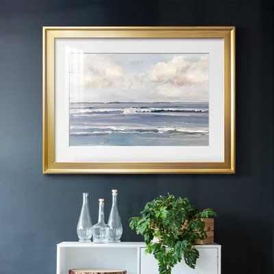 Serene Seascape, reproduction d'art encadrée