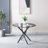 Godwin Pedestal Dining Table,Round Clear Dining Tempered Glass Table with Chrome Legs,dining room table,dining tables,Round Top Shape,dinning table,dining room table-2131029689-2139486613