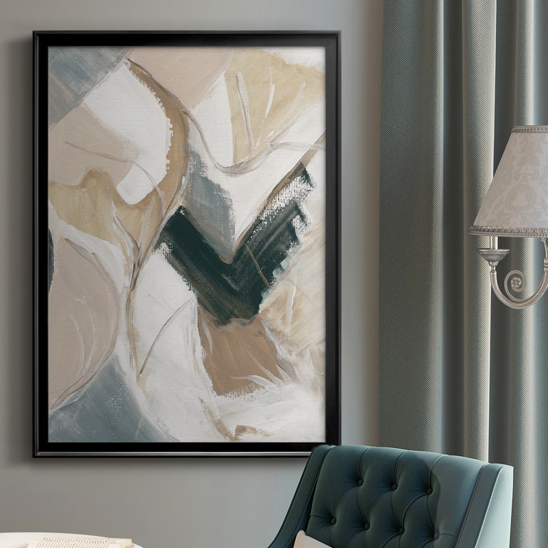 Marble Lines II, reproduction encadrée de qualité supérieure - prête à être accrochée