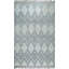 6x10 Ivory Hand-Knotted Wool Diamond Trellis Geometric Modern Contemporary Carpet Rug