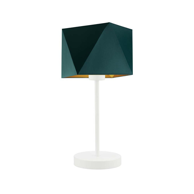 Candra Desk Lamp, Emerald, Black