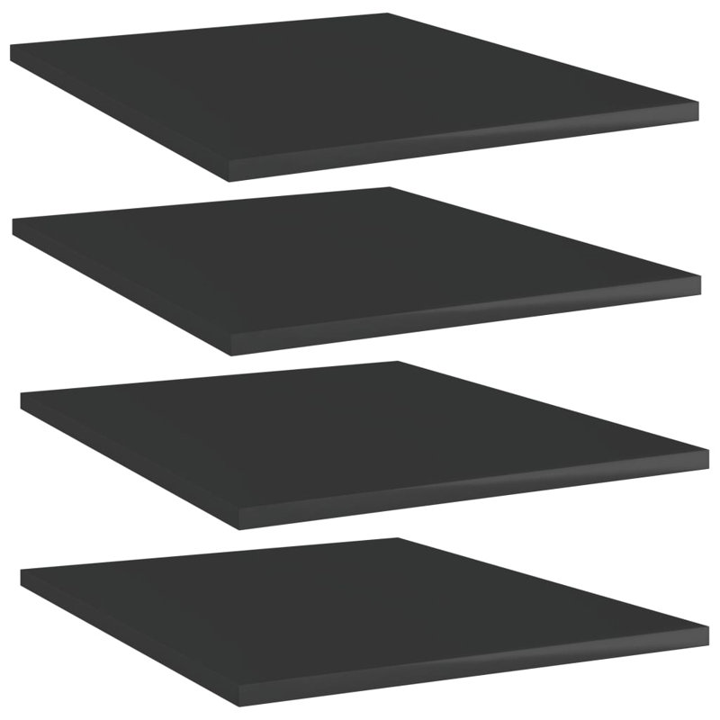 Tablettes flottantes étagères murales, H 0,6 po x l 15,7 po x P 19,7 po, Noir très lustré