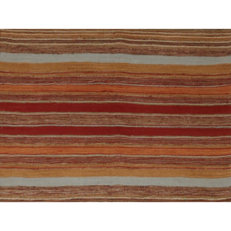 Striped Area Rug in Brown/Red