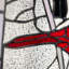 Panneau de vitrail à motif de cardinal rouge de 18,5 po de hauteur