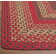 Burkleigh Farmhouse Braided Red Jute Area Rug