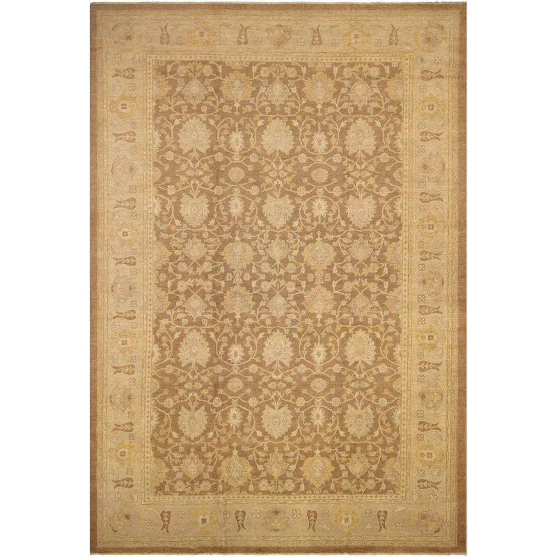 Tapis brun / brun clair brun clair / brun clair par Arshs Fine Rugs des années 1990 Kellyanna