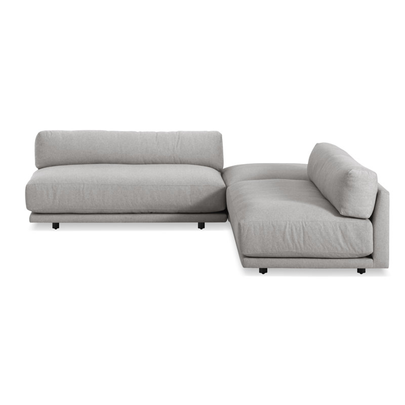 Sunday Sectional, Agnew Gray Textured Basketweave