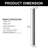 3000K Aluminum Modern Linear IP67 Integrated LED Waterproof Hardwired Outdoor Wall Lights