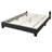 Charcoal Wool Queen Bed, Full Upholstered, No Box Spring, Built Led For Bedroom Fabric, Bedroom, Headboard, Spring
