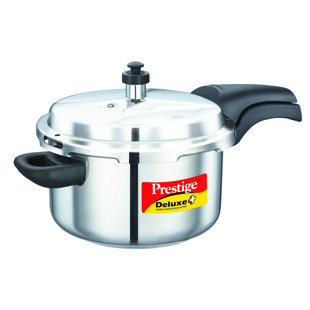 Prestige Cookers Deluxe Stainless Steel Pressure Cooker