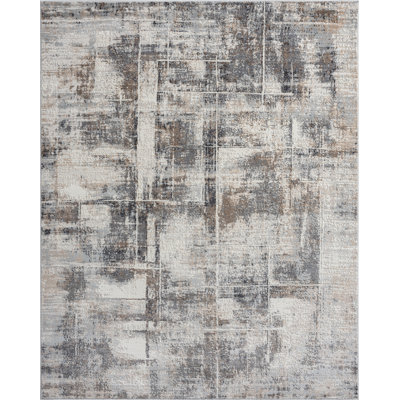 Miamiville Area Rug in Gray/Ivory