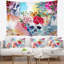 Crâne ethnique avec tapisserie de fleurs Floral-28484283