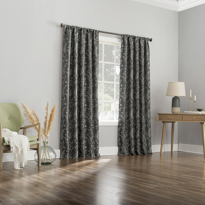 Panneau de rideau Amesbury, Steel Grey, 50" W x 84" L