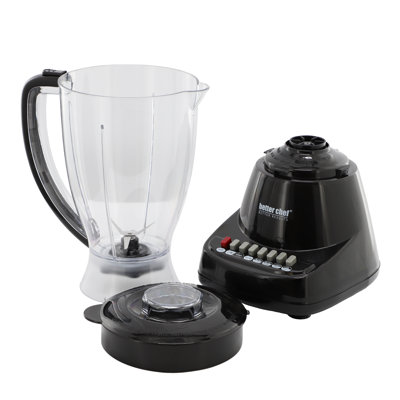 Better Chef 400-Watt 10-Speed Blender W/ BPA-Free Blending Jar in Black