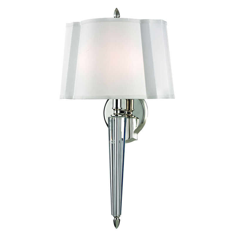 Oyster Bay Solid Brass Wallchiere, Polished Nickel