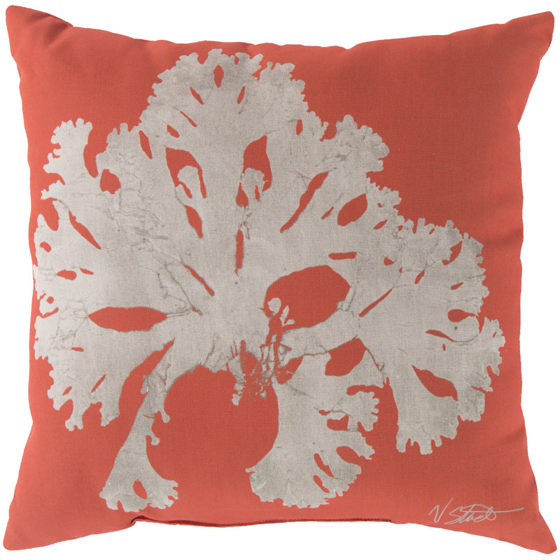 Outdoor Throw Pillow, 18" x 18", Orange