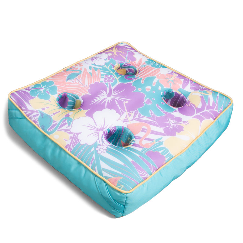 Big Joe Captain's Caddie Pool Float, Blue/Pink/Green