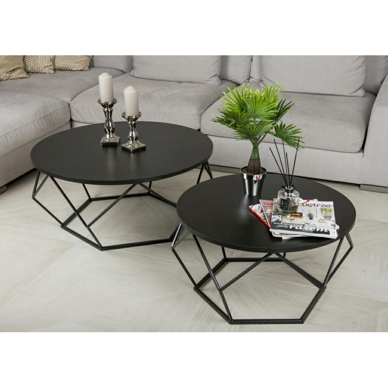 Frame Coffee Table, Black, Black