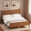Lit plateforme moderne avec tête de lit et pieds robustes-926870801-926870805