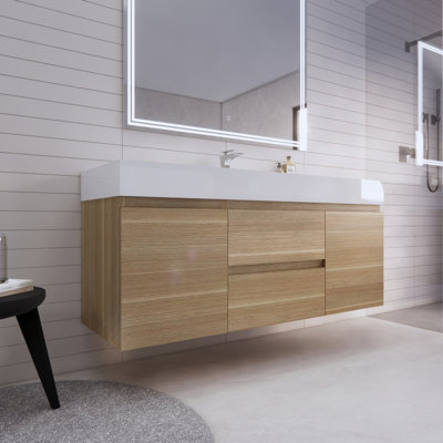Babajide Bathroom Vanity with Acrylic Top
