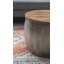 Table basse Synthia en métal martelé avec rangement et plateau en bois-1407037836-1407037837