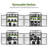 44.5" W x 24.8" D Cold Frame Greenhouse with Adjustable Shelves for Outdoor Indoor Use-94353362