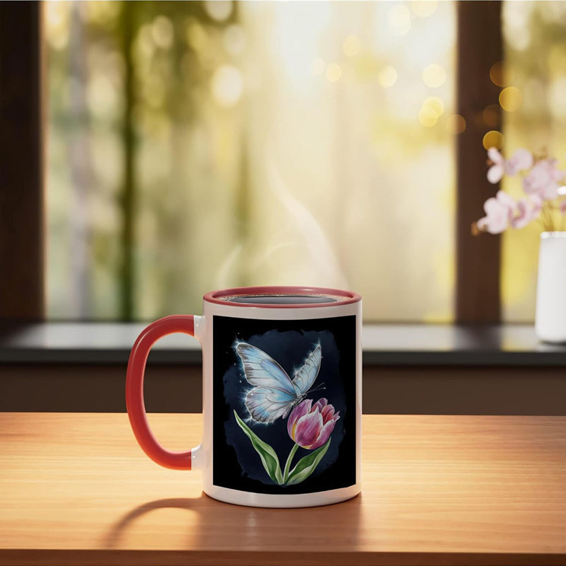 Ceramic Coffee Mug, Red