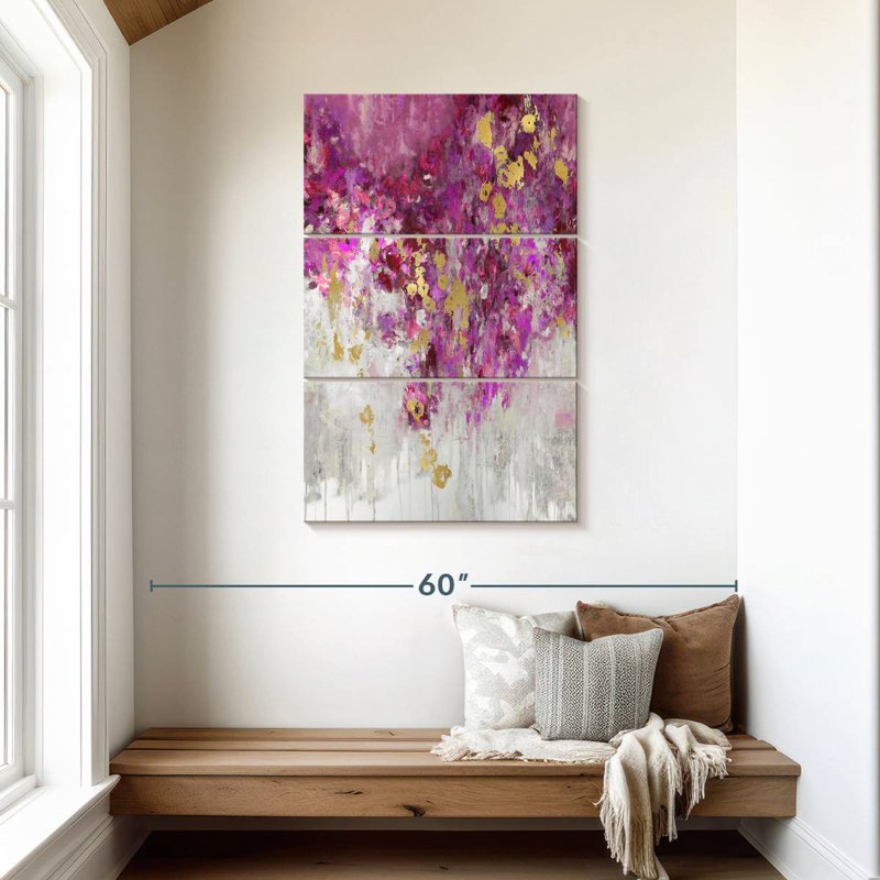 Avery Cascade Magenta, 45" H x 28" W