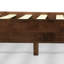 Structure de lit grand en bois massif avec tête de lit, lit plateforme en bois de style scandinave Signature, capacité de finition de noyer de 800 lb, convient à tous les matelas, aucun sommier tapissier requis, antidérapant et silencieux, assemblage facile-540192060-540192062