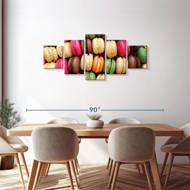 Macarons, 30" H x 68" W
